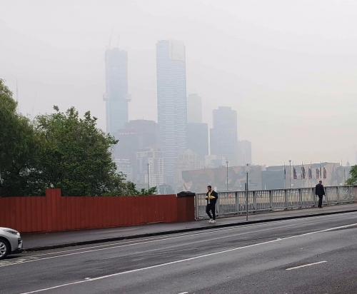Smoke covers Melbourne, January 6, 2020,